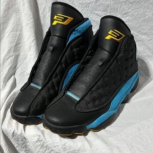 Jordan Black and Blue Chris Paul CP3 hornets with Yellow Accents